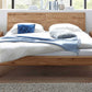 Bett Venedig Wildeiche massiv geölt, Holz-Kopfteil mit Nachttischen